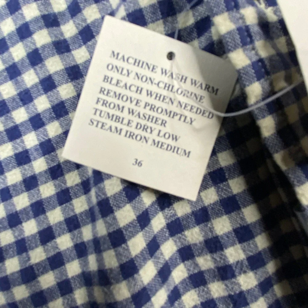 Polo Ralph Lauren Blake Shirt Mens XXL Blue White Gingham Check Cotton NWT